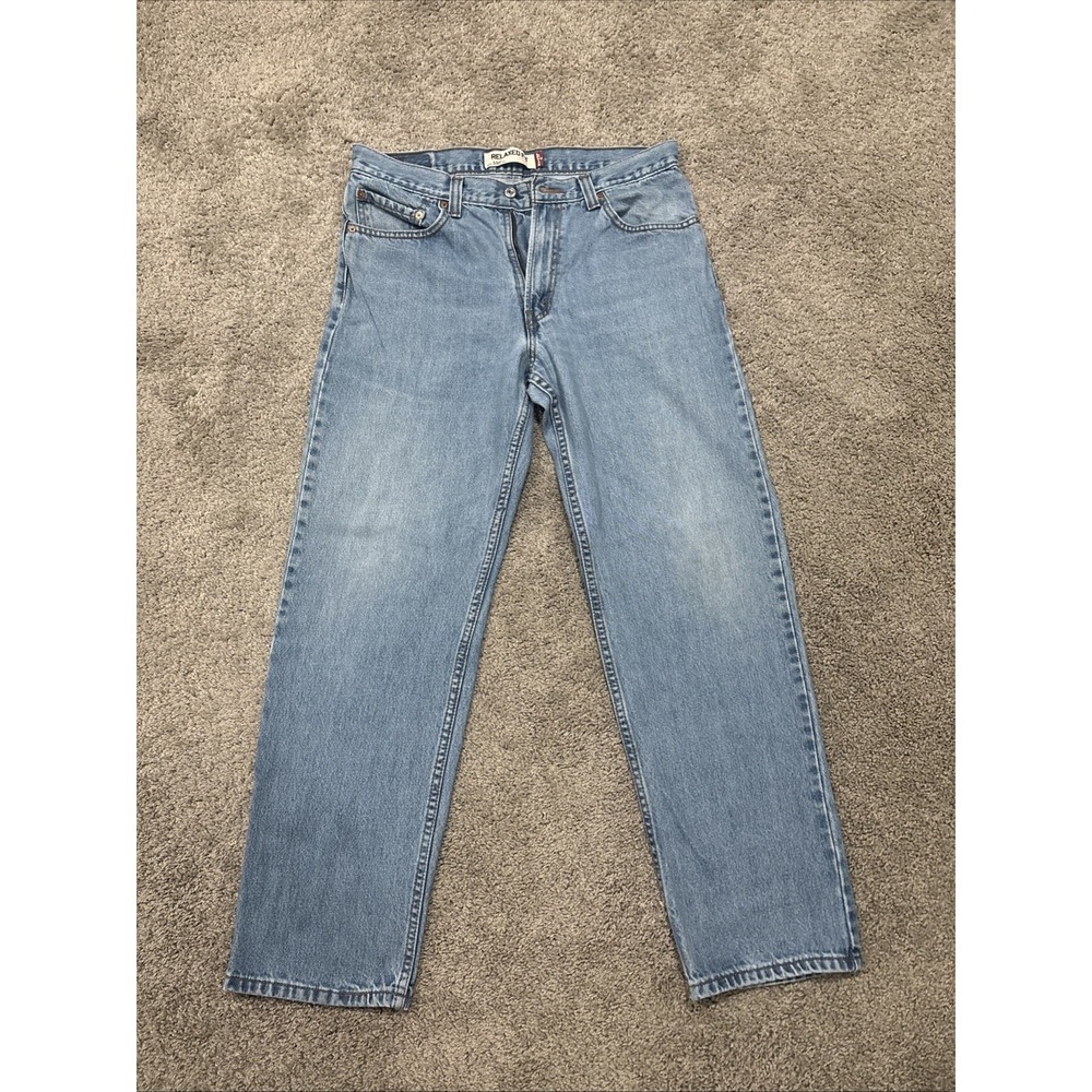 Mens Levi's 550 Blue Jeans Size 34X32 Relaxed Fit